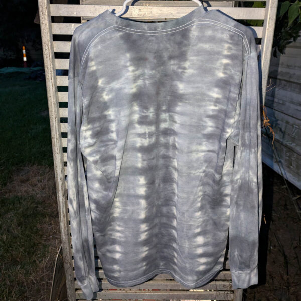 Grey Stripe (Large) Unisex Long-sleeved Shirt - Image 2