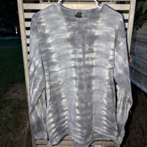 Grey Stripe (Large) Unisex Long-sleeved Shirt