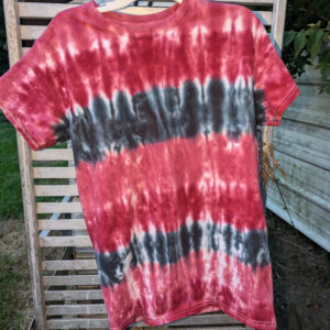 Red and Black Stripe (Small) Unisex T-Shirt