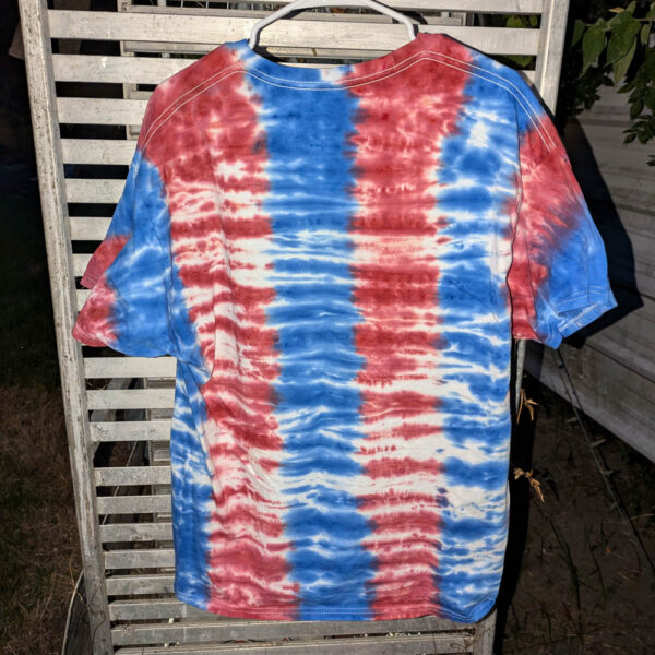 Red and Blue Stripe (X-Large) Unisex T-shirt - Image 2