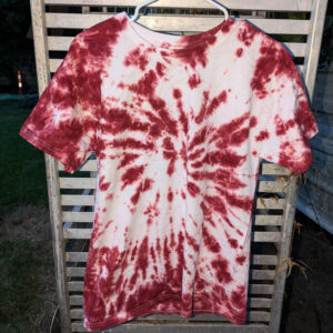 Red and White Spiral (Medium) Unisex T-shirt